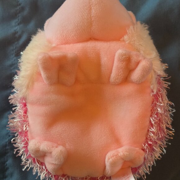 TY Beanie Baby MRS. PRICKLY the Pink Hedgehog 6 inch Stuffed Animal Glitter Eyes - Picture 7 of 7
